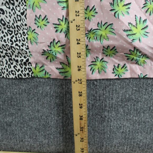 Amiri Shirt Mens XL Split Palm Leopard Silk Camp Button Up Tropical Edgy Luxury - Picture 12 of 14